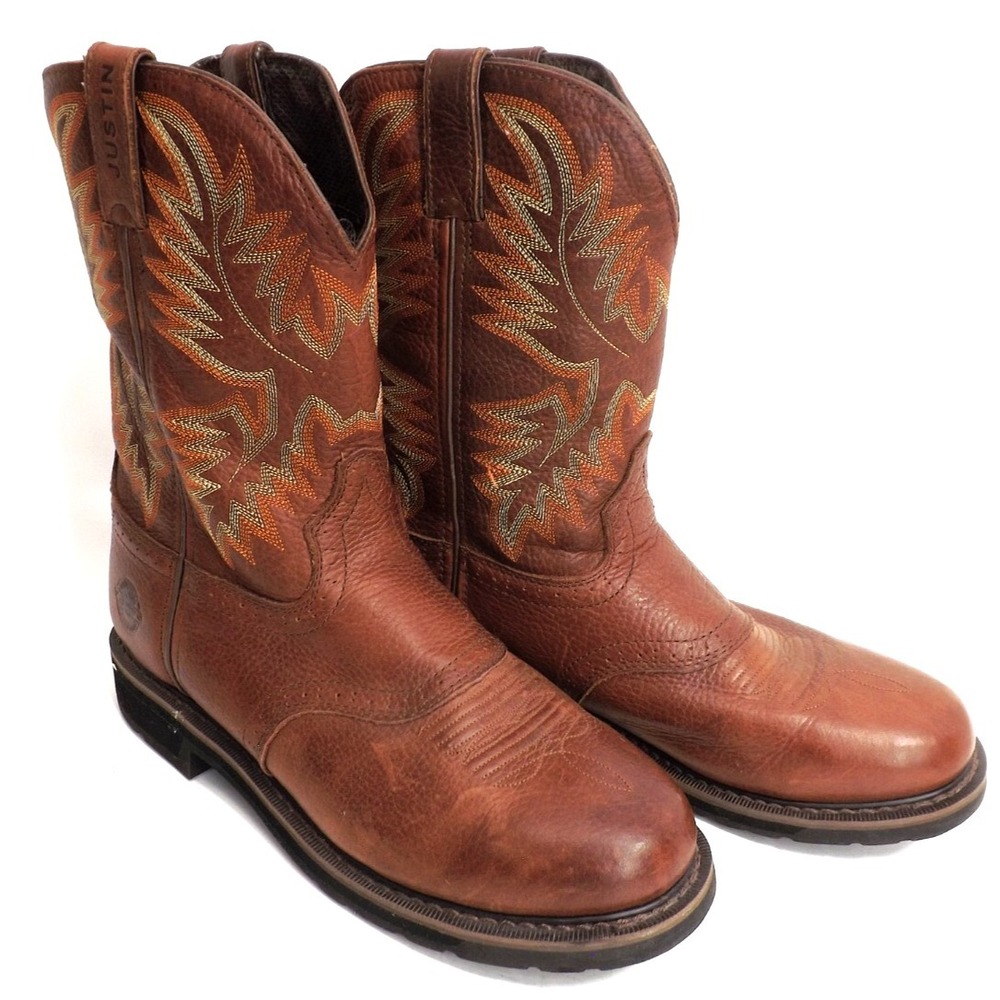 Justin WK4655 Stampede Collection Work Boots - Men's size 12 D